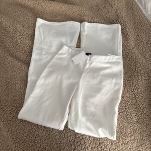 H&M white flared pants - brand new !!